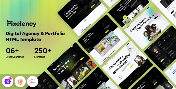 Pixelency - Digital Agency & Creative Portfolio HTML Template