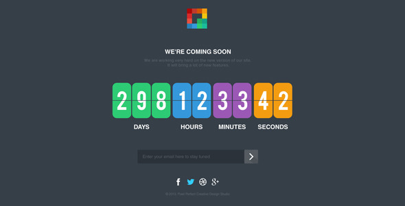 Pixp Countdown - Coming Soon Template