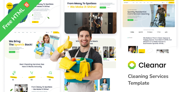Cleanar - Cleaning Services PHP Template