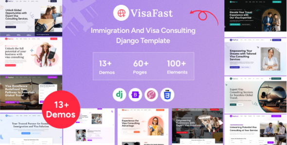 Visafast - Django Immigration and Visa Consulting Template