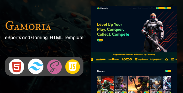 Gamoria - eSports and Gaming HTML Template