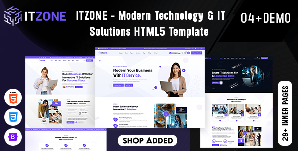 Itzone - Modern Technology & IT Solutions HTML5 Template