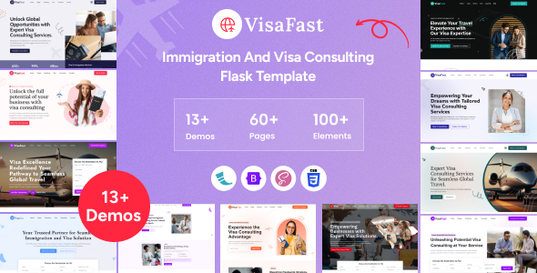 Visafast - Flask Immigration and Visa Consulting Template