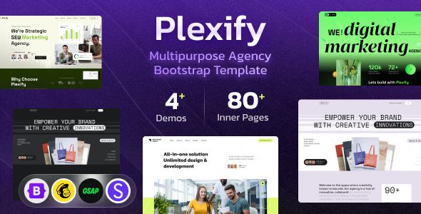Plexify - Creative Agency Portfolio Bootstrap Template