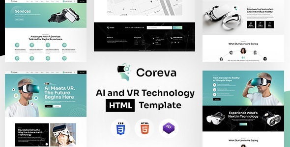 Coreva - AI and VR Technology HTML Template