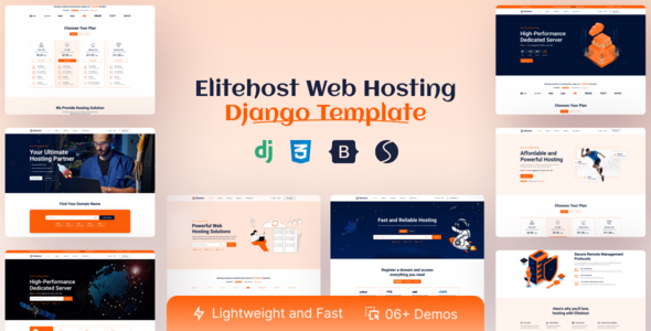 Elitehost - Hosting Django Template