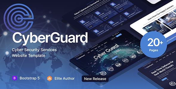 CyberGuard - Cyber Security Network Services HTML Template