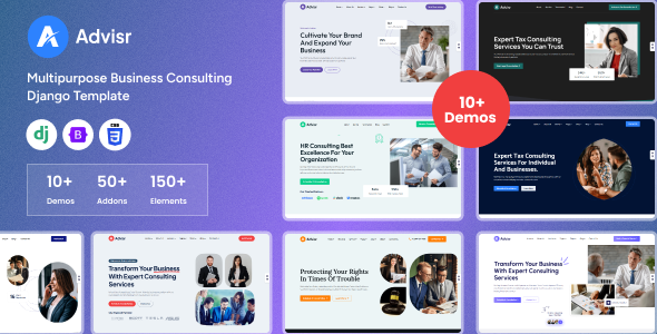 Advisr - Django Multipurpose Business Consulting Template