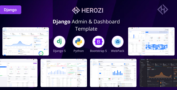 Herozi - Django Admin & Dashboard Template