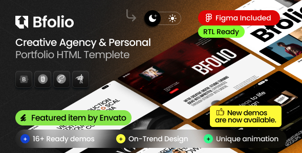 Bfolio – Minimal Resume & Personal Portfolio HTML Template