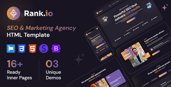 Rankio - SEO Agency HTML Template