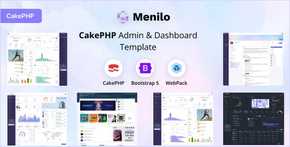 Menilo - CakePHP Admin & Dashboard Template