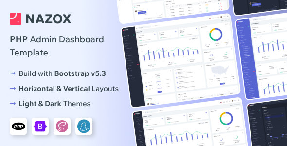 Nazox - PHP Admin & Dashboard Template