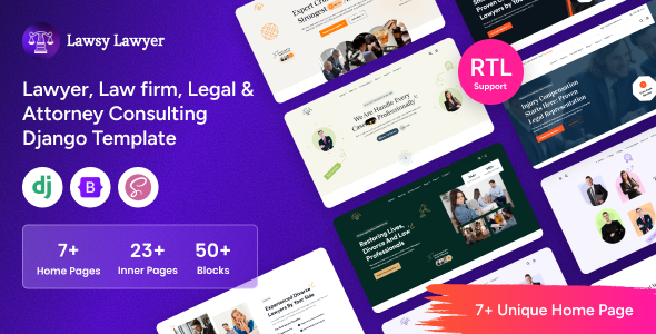 Lawsy - Lawyer Consulting Django Template