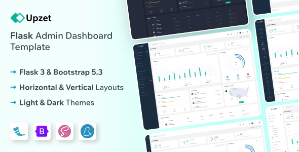 Upzet - Flask Admin & Dashboard Template