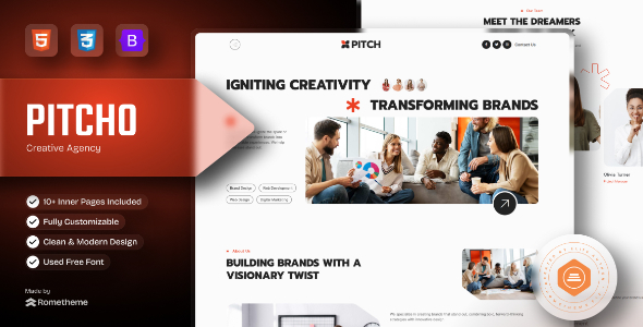 Pitcho - Creative Agency HTML Template