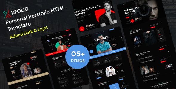 Xfolio – Personal Portfolio & CV Resume HTML Template