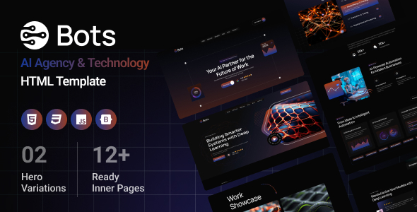 BOTS - AI Agency & Technology HTML Template 