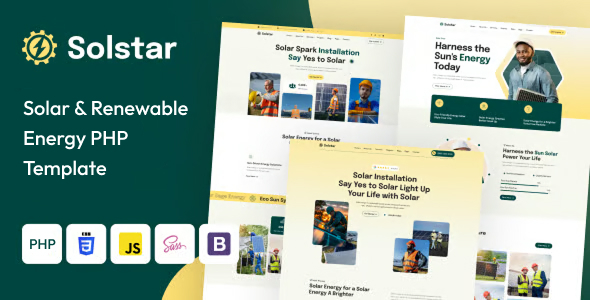 Solstar - Solar & Renewable Energy PHP Template
