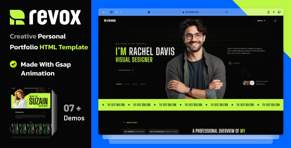 Revox - Personal Portfolio HTML Template