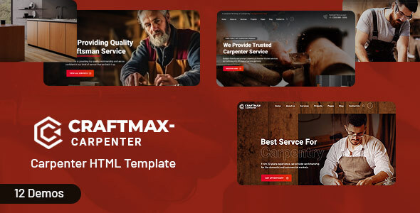 Craftmax - Carpenter & Craftman HTML Template