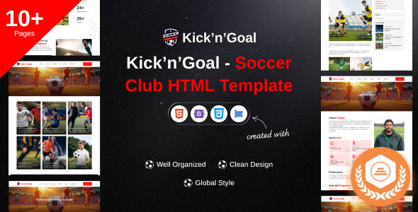 KicknGoal - Soccer and Football Club HTML Template