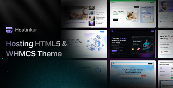 Hostinkar - Web Hosting HTML Template