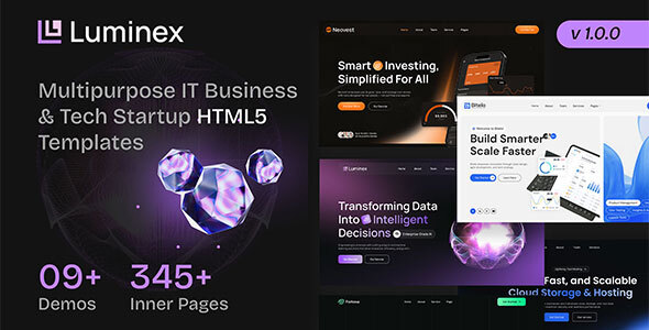 Luminex - Multipurpose IT Business & Tech Startup HTML5 Template