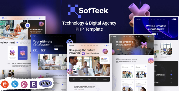Softeck - Technology & Digital Agency PHP Template