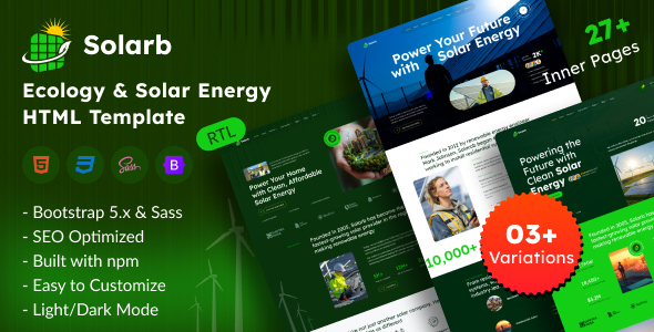 Solarb – Ecology & Solar Energy HTML Template