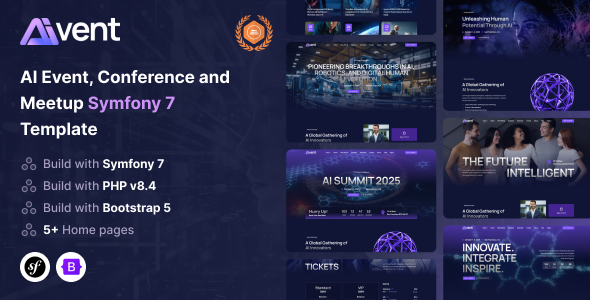 Aivent - AI Event, Conference and Meetup Symfony Template