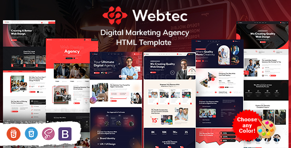 Webtec - Digital Marketing Agency HTML Template