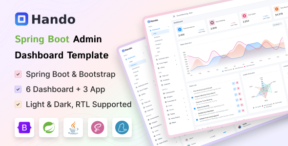 Hando - Spring Boot Admin & Dashboard Template