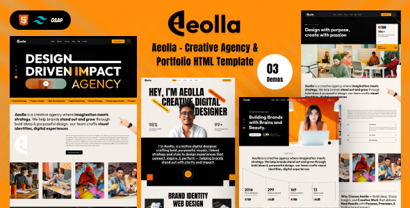 Aeolla - Creative Agency & Portfolio HTML Template