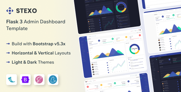 Stexo - Flask 3 Admin & Dashboard Template