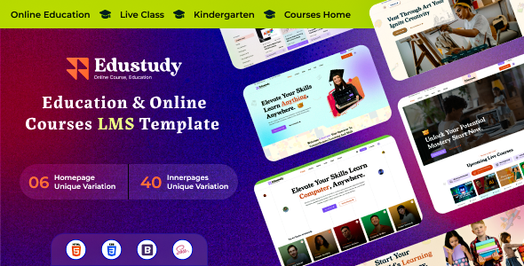 Edustudy – Education & Online Courses LMS HTML Template