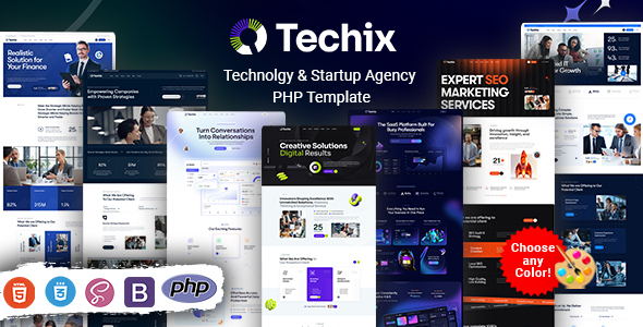 Techix - Technology & Startup Agency PHP Template