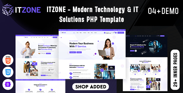 Itzone - Modern Technology & IT Solutions PHP Template