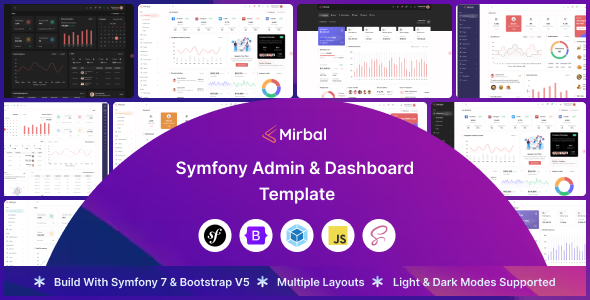 Mirbal - Symfony 7 Admin & Dashboard Template