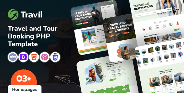 Travil – Travel & Tour Booking PHP Template