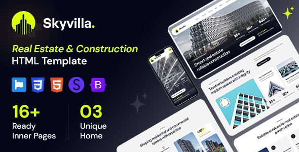 Skyvilla - Real Estate & Construction Group HTML Template