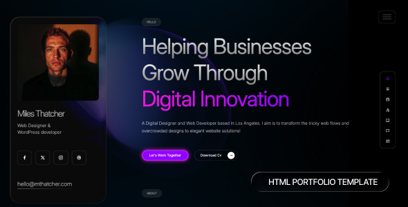 Visiblo Personal Portfolio HTML