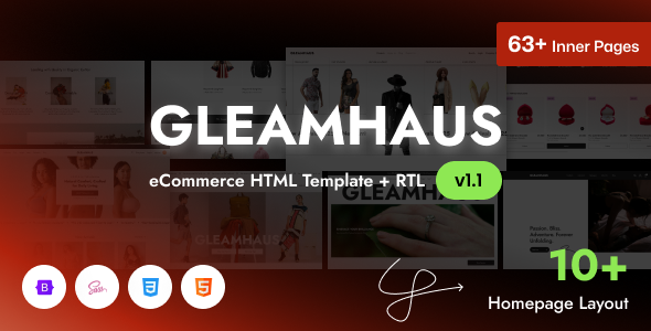 Gleamhaus - Multipurpose eCommerce HTML Template