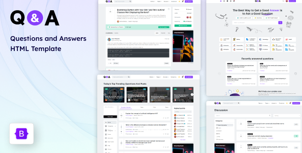 Q&A - Questions and Answers HTML Template