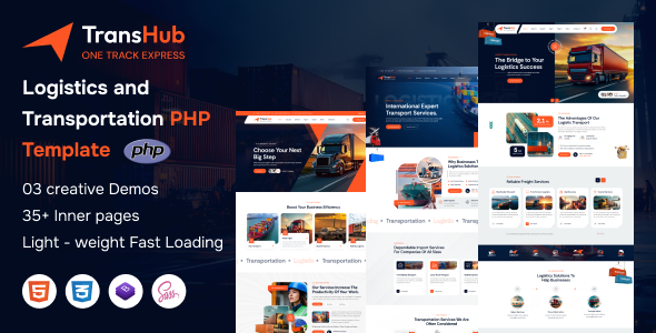 TransHub - Logistics and Transportation PHP Template