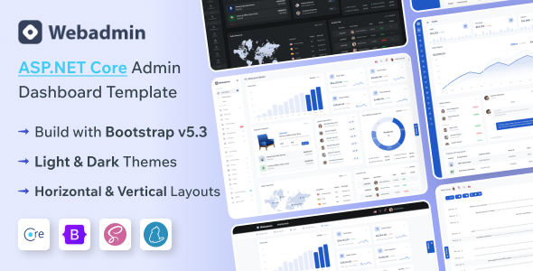 Webadmin - ASP.NET Core Admin & Dashboard Template
