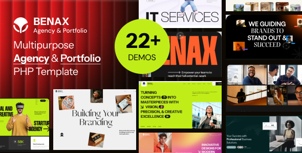 Benax - Multipurpose Agency & Portfolio PHP Template