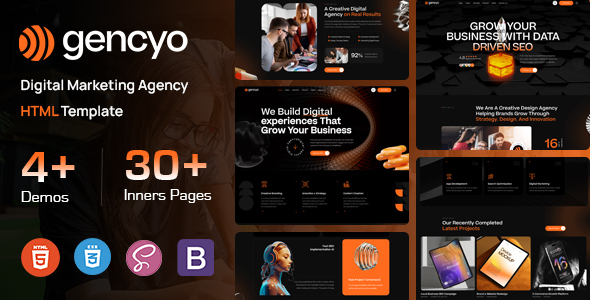 Gencyo - Digital Marketing Agency HTML Template