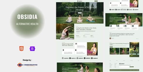 Obsidia - Alternative Health HTML Bootstrap Template