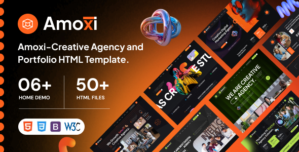 Amoxi – Creative Agency and Portfolio HTML Template